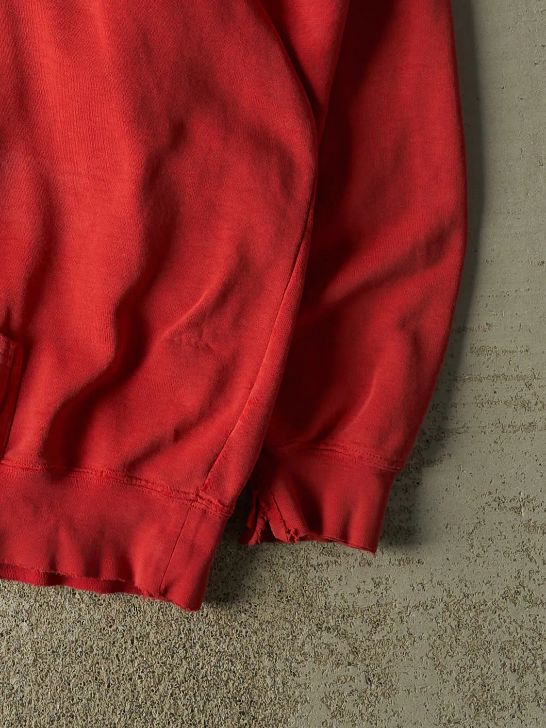 Vintage 90s Sun Faded Red Nike Embroidered Middle Swoosh Hoodie (XXL/XXXL) sold by Rebalance Vintage product image thumbnail 4