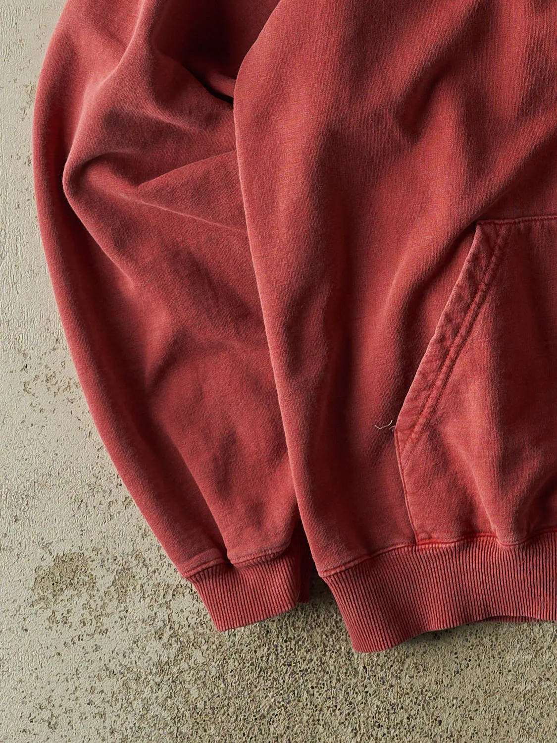 Vintage 90s Sun Faded Red Provincetown Zip Up Hoodie (XL/XXL) sold by Rebalance Vintage product image thumbnail 3