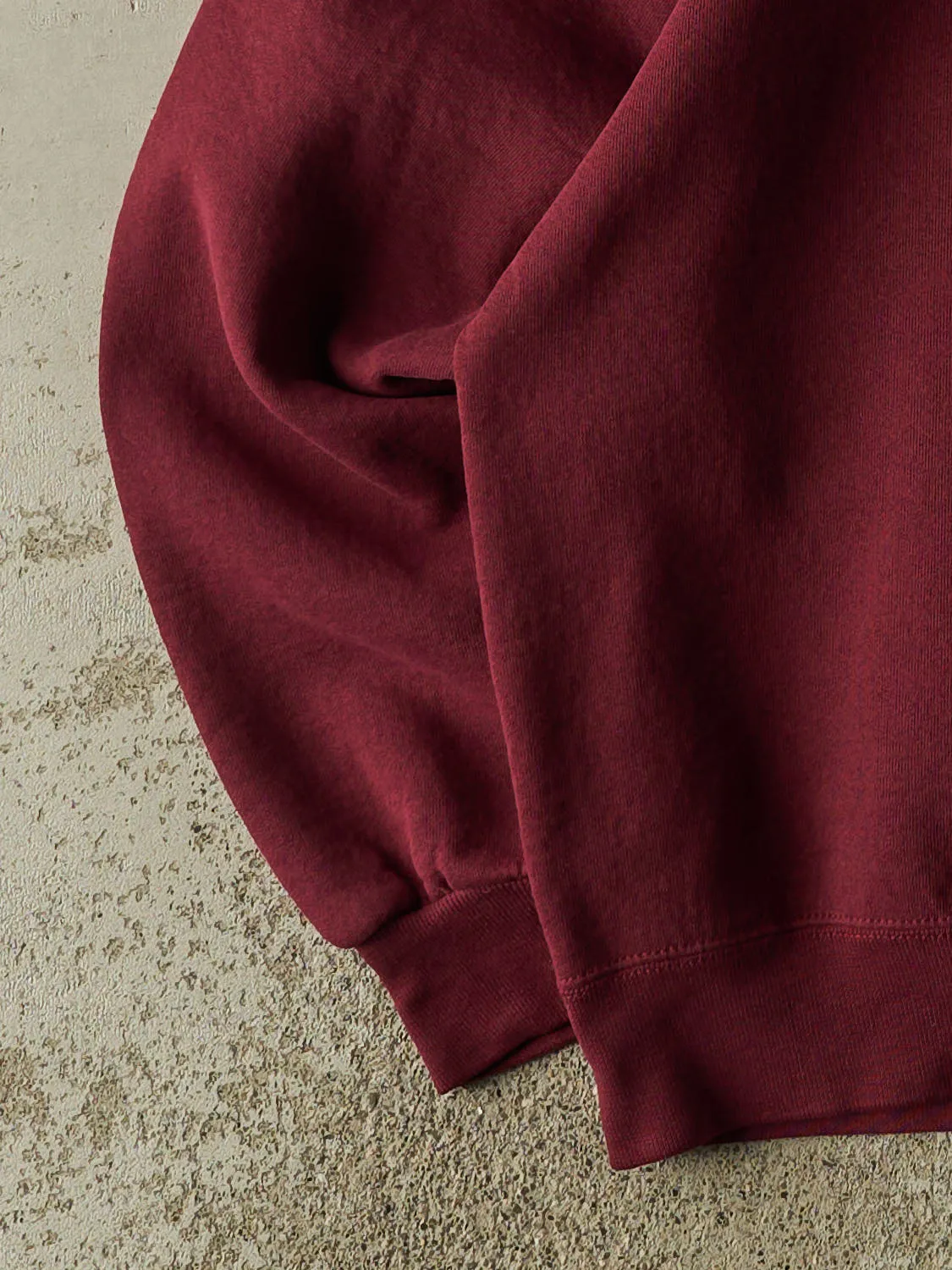 Vintage 90s Burgundy Russell Athletic Blank Crewneck (M/L) sold by Rebalance Vintage product image thumbnail 3
