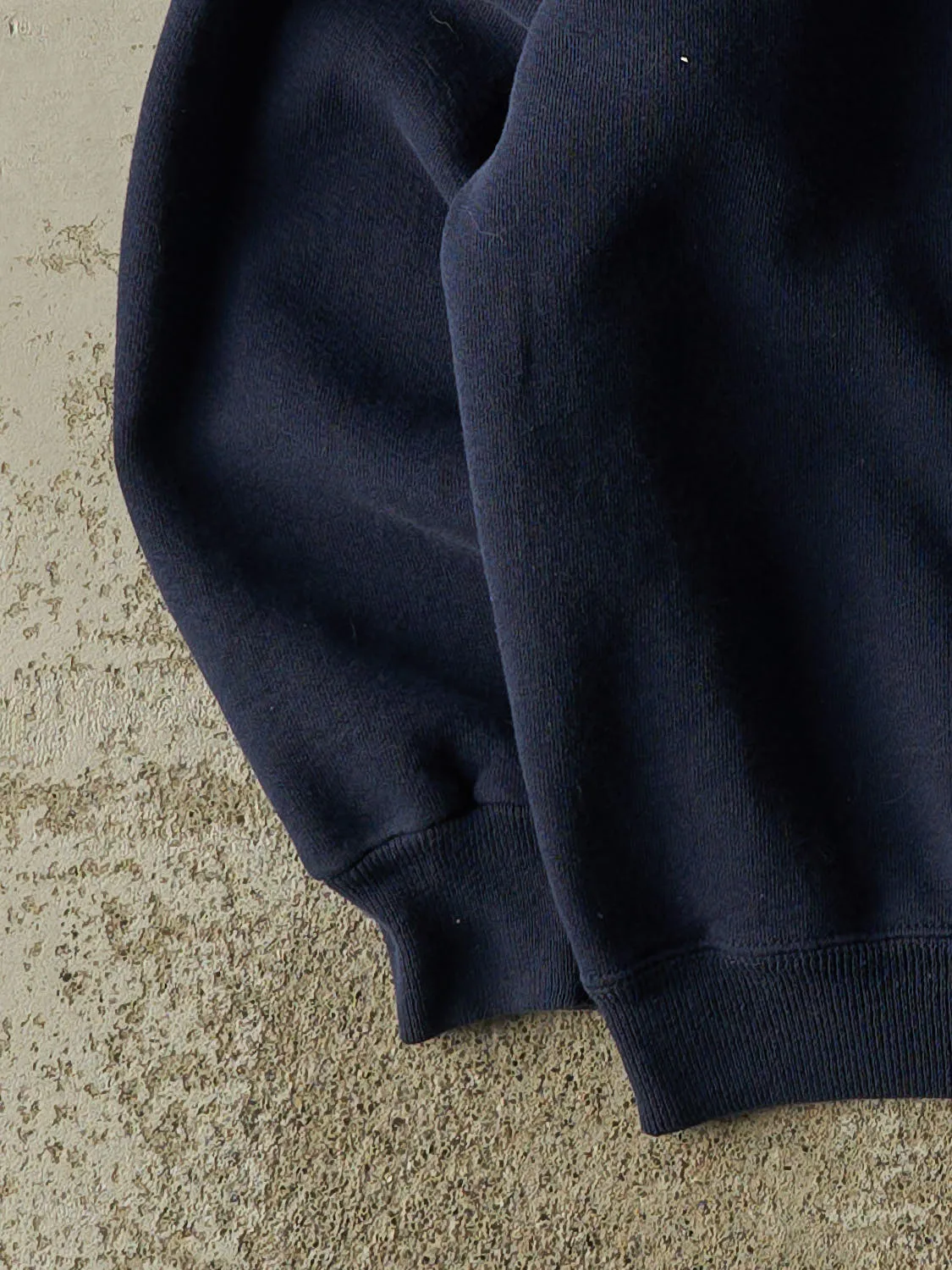 Vintage 80s Navy Blue Blank Crewneck (S) sold by Rebalance Vintage product image thumbnail 3
