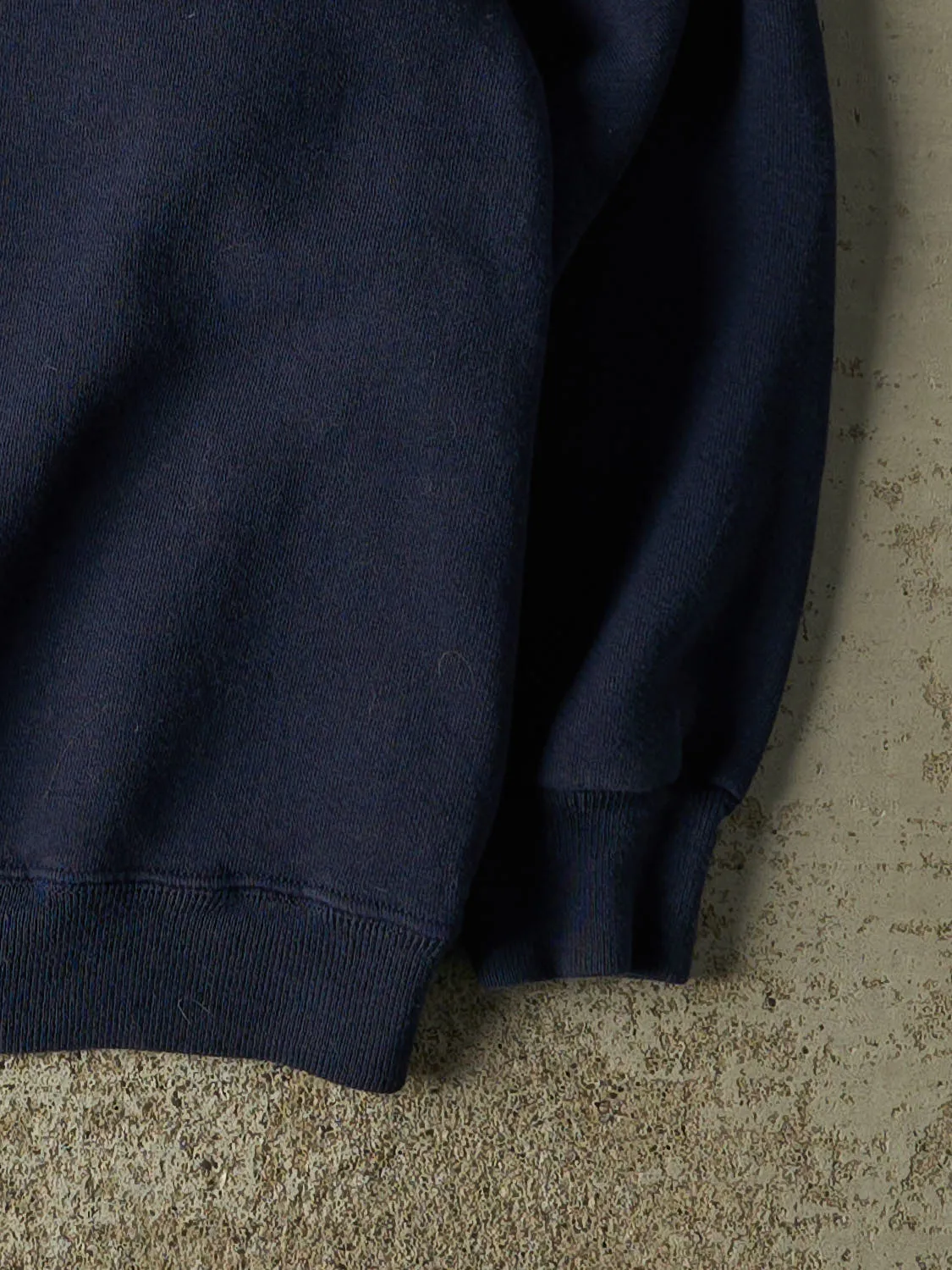 Vintage 80s Navy Blue Blank Crewneck (S) sold by Rebalance Vintage product image thumbnail 4