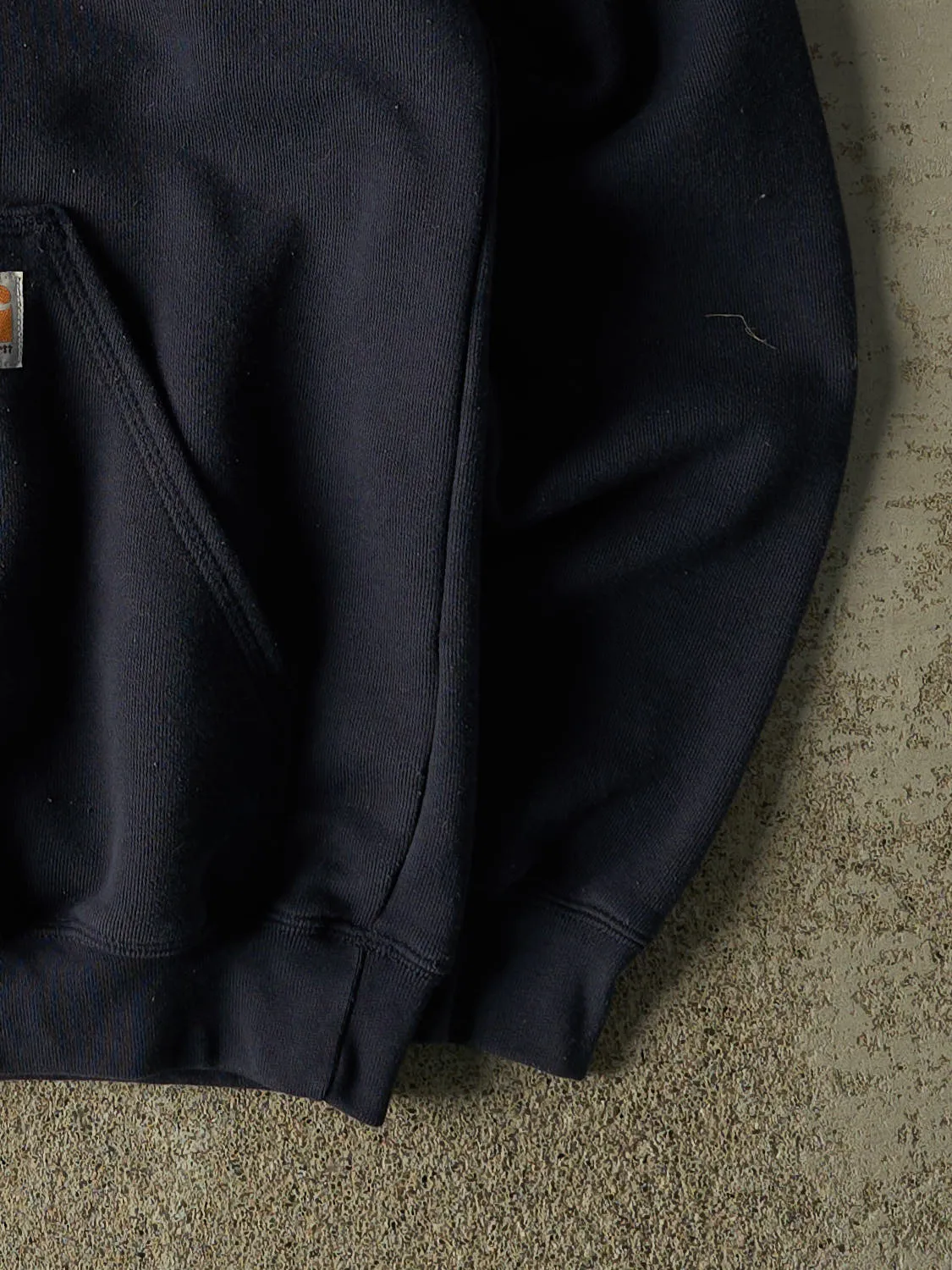 Vintage Y2K Navy Blue Carhartt Hoodie (M/L) sold by Rebalance Vintage product image thumbnail 4
