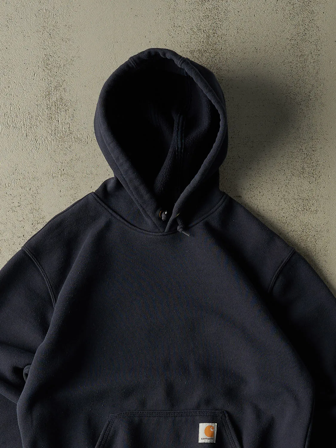 Vintage Y2K Navy Blue Carhartt Hoodie (M/L) sold by Rebalance Vintage product image thumbnail 2