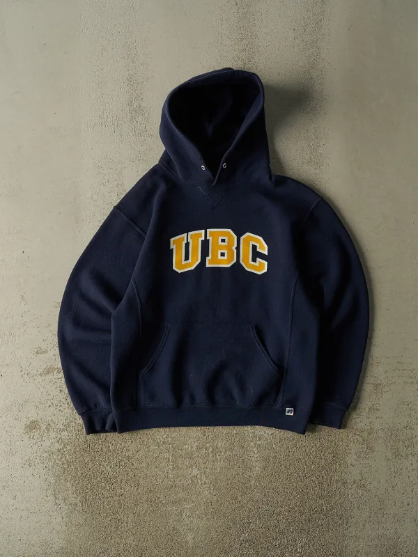 Vintage Y2K Navy Blue Russell Athletic UBC Hoodie (M) made by Rebalance Vintage