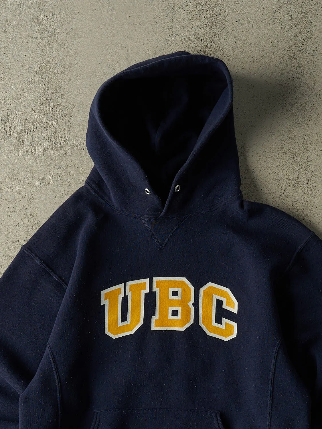 Vintage Y2K Navy Blue Russell Athletic UBC Hoodie (M) sold by Rebalance Vintage product image thumbnail 2