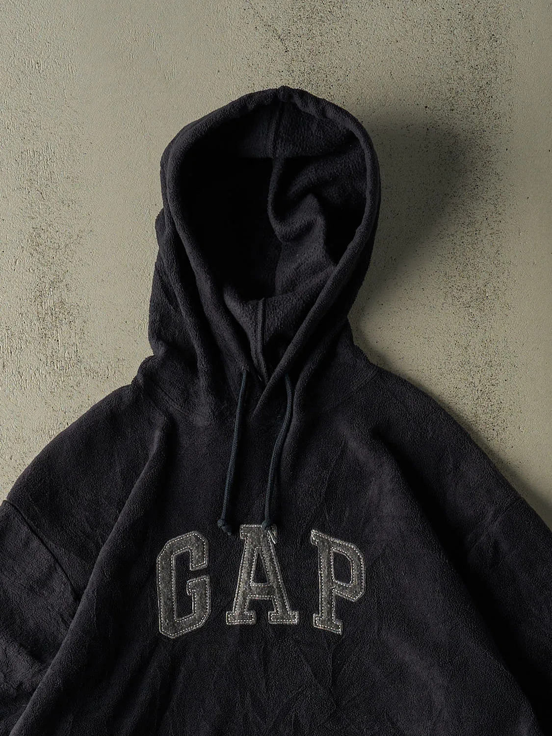 Vintage Y2K Navy Blue Gap Fleece Hoodie (XL) sold by Rebalance Vintage product image thumbnail 2