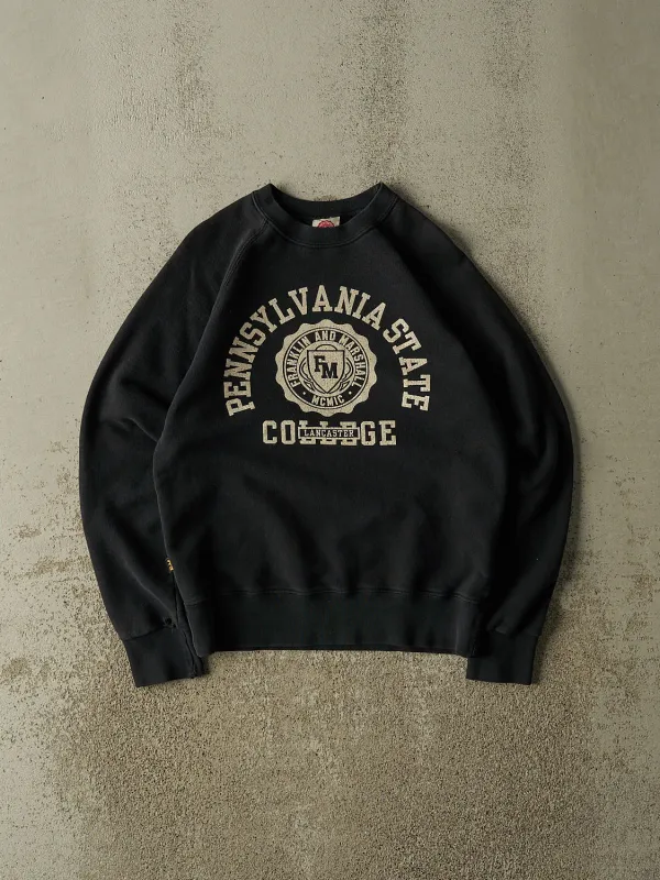Vintage 90s Black Penn State College Crewneck (XS/S) made by Rebalance Vintage
