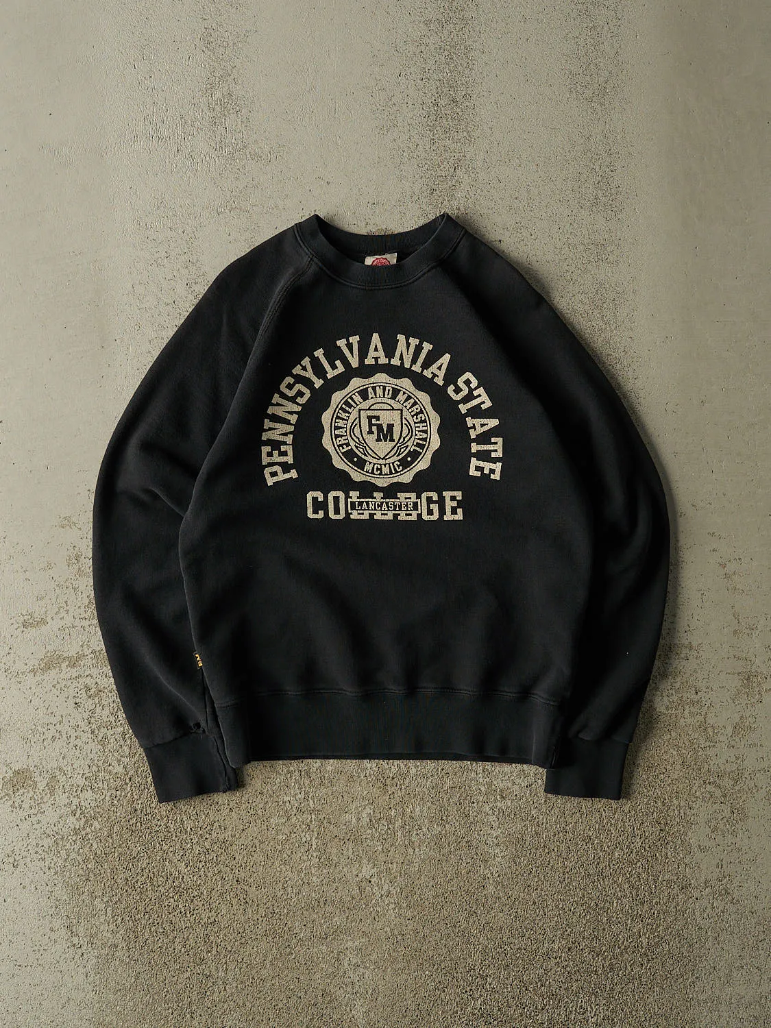 Vintage 90s Black Penn State College Crewneck (XS/S) sold by Rebalance Vintage