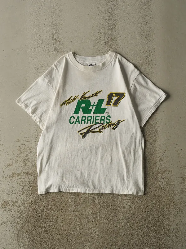 Vintage 06' White Matt Kenseth Racing Tee (S/M) made by Rebalance Vintage