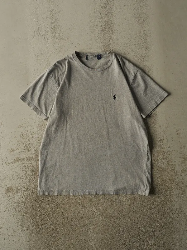 Vintage Y2K Grey Polo Ralph Lauren Tee (M/L) made by Rebalance Vintage