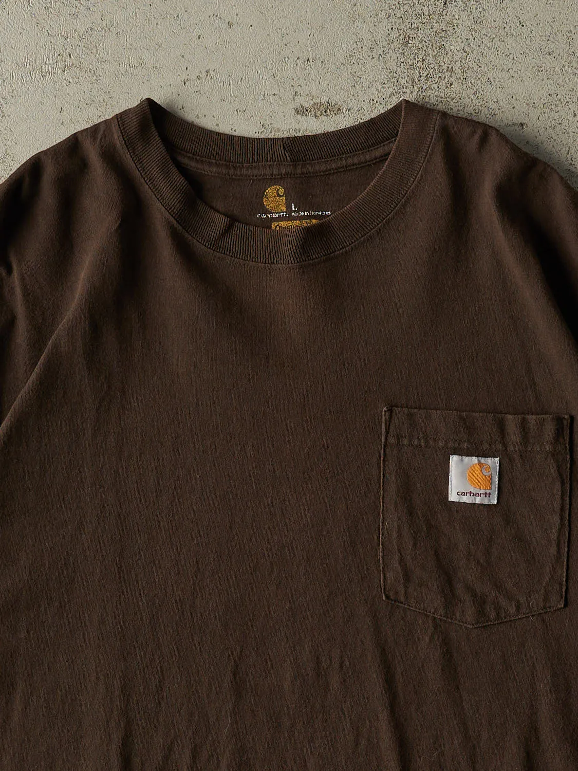 Vintage Y2K Brown Carhartt Pocket Tee (XL/XXL) sold by Rebalance Vintage product image thumbnail 2