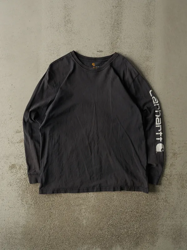 Vintage Y2K Faded Black Carhartt Long Sleeve (L/XL) made by Rebalance Vintage