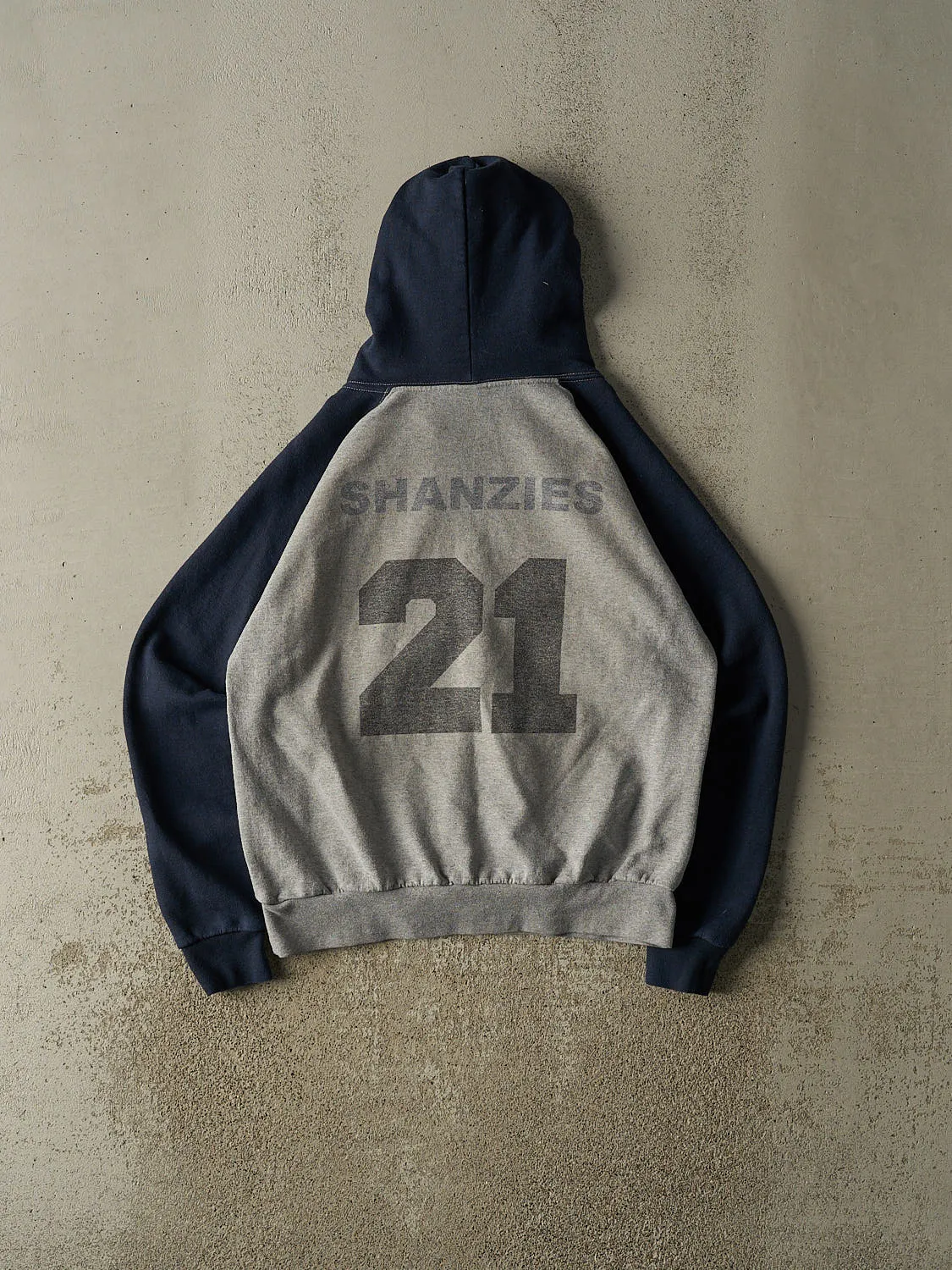 Vintage 90s Grey Blue Ballers Hoodie (S/M) sold by Rebalance Vintage product image thumbnail 2