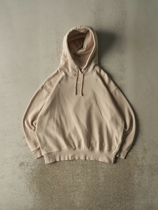 Vintage Y2K Beige Nike Embroidered Middle Swoosh Hoodie (M/L) made by Rebalance Vintage