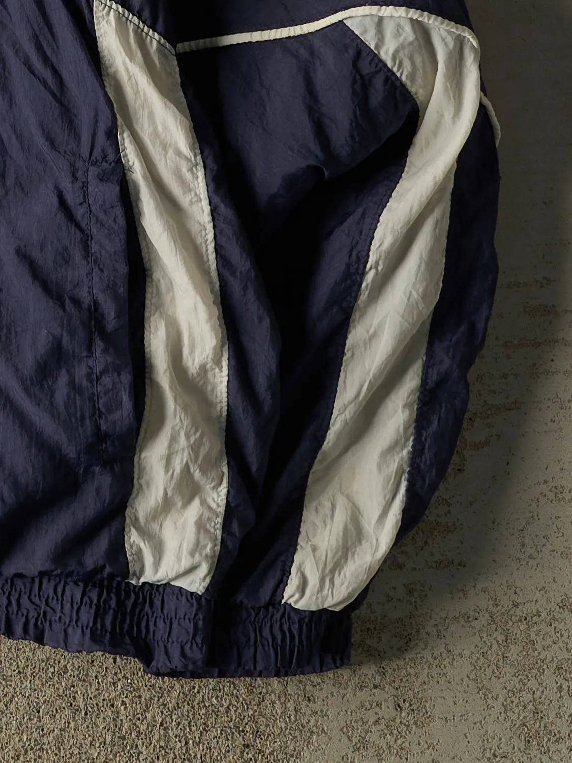 Vintage 90s Navy Blue & White Puma Zip Up Windbreaker Jacket (M/L) sold by Rebalance Vintage product image thumbnail 4