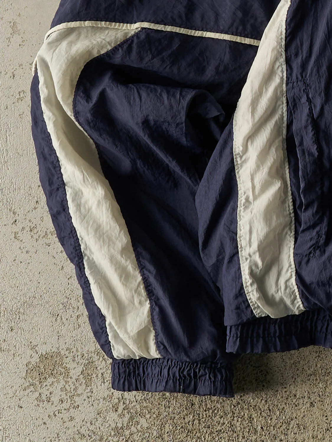 Vintage 90s Navy Blue & White Puma Zip Up Windbreaker Jacket (M/L) sold by Rebalance Vintage product image thumbnail 3