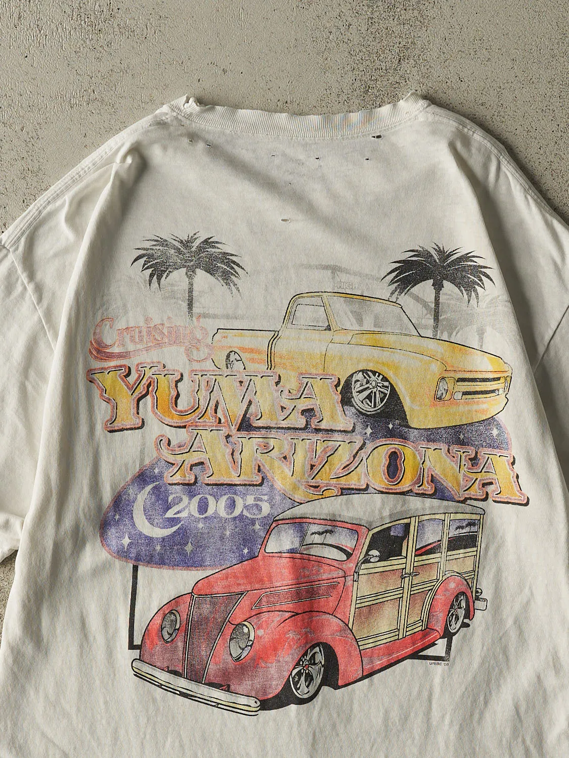 Vintage 05' Beige Yuma Arizona Car Tee (L/XL) sold by Rebalance Vintage product image thumbnail 4