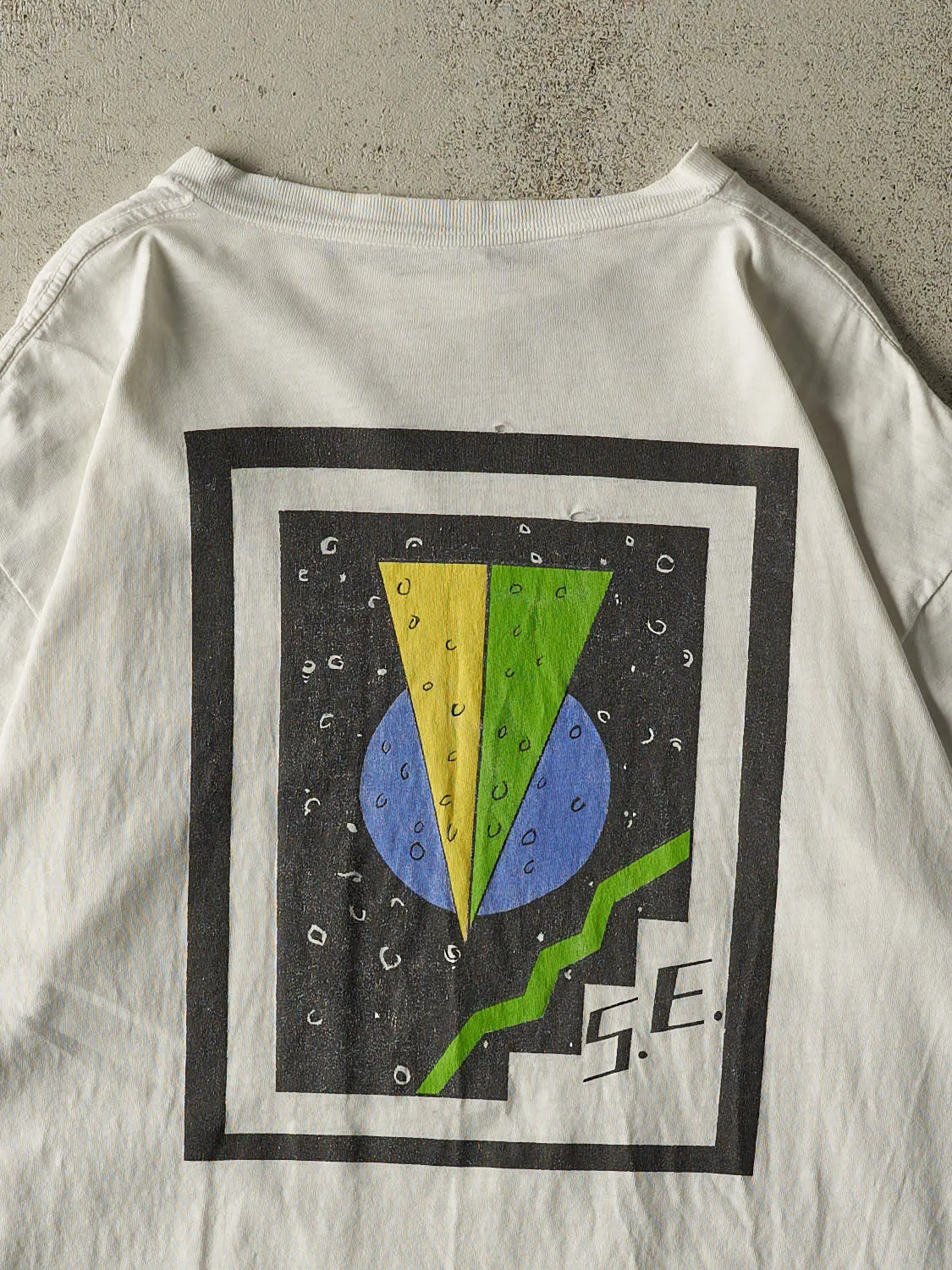 Vintage Y2K Beige Adidas Tee (L) sold by Rebalance Vintage product image thumbnail 4