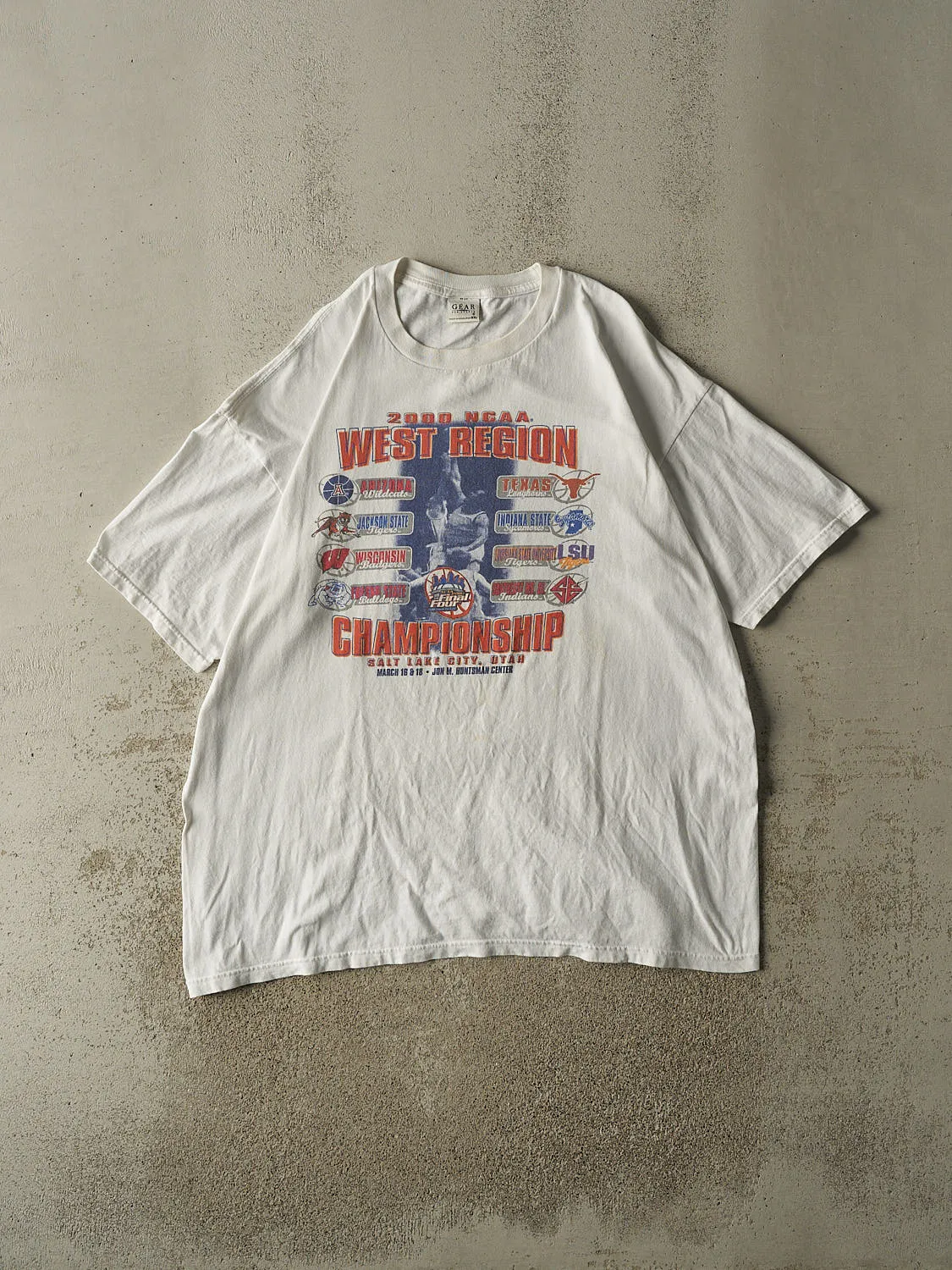 Vintage 00' White NCAA West Region Championship Tee (XXL/XXXL) sold by Rebalance Vintage