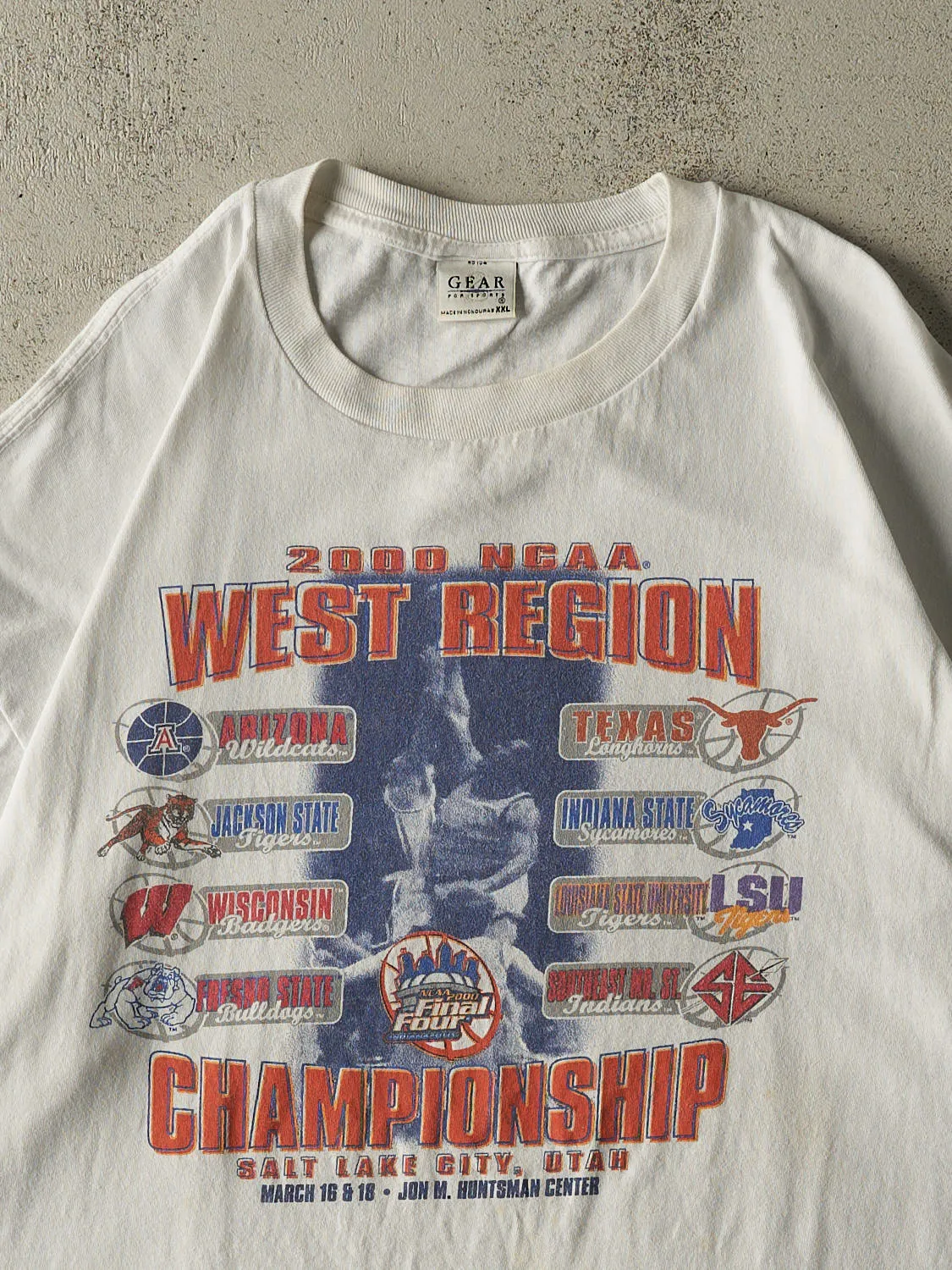 Vintage 00' White NCAA West Region Championship Tee (XXL/XXXL) sold by Rebalance Vintage product image thumbnail 2