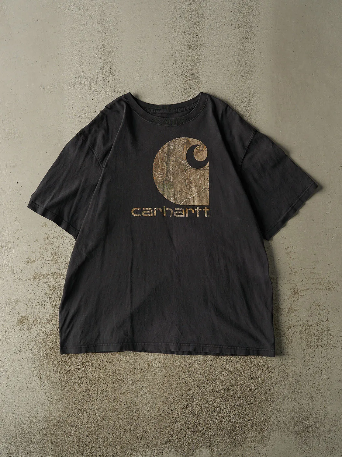 Vintage Y2K Faded Black Carhartt x Realtree Tee (XXL/XXXL) sold by Rebalance Vintage