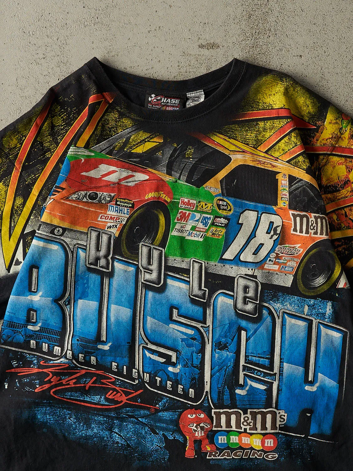Vintage 11' Black Kyle Busch Nascar AOP Tee (XL) sold by Rebalance Vintage product image thumbnail 3