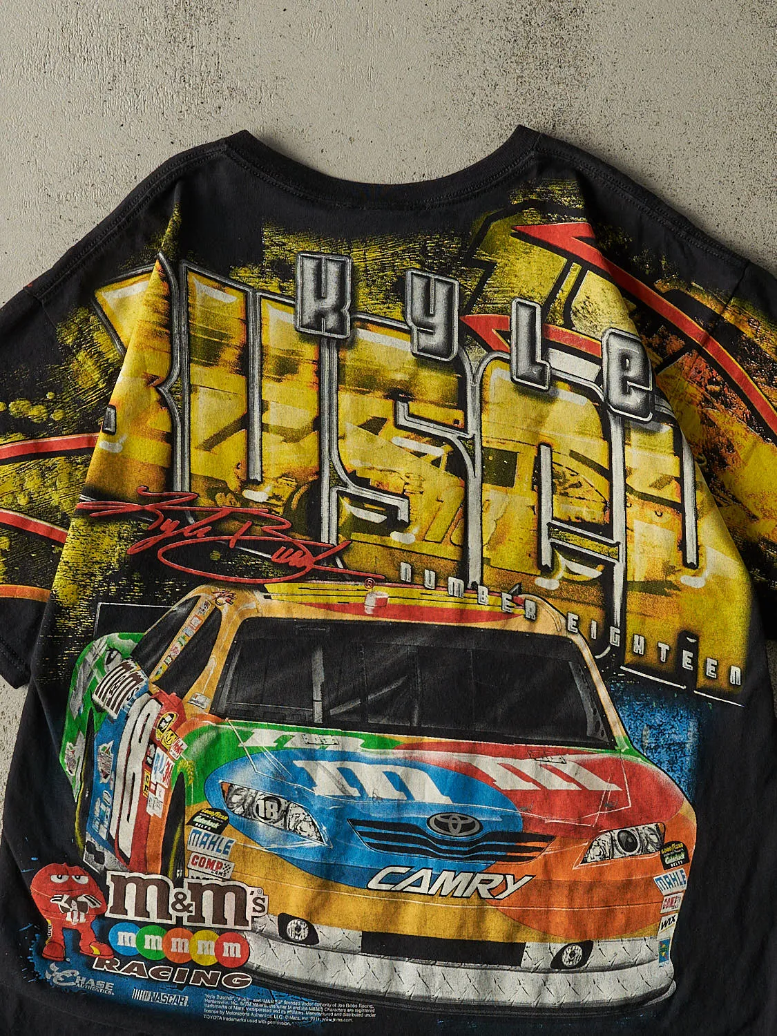 Vintage 11' Black Kyle Busch Nascar AOP Tee (XL) sold by Rebalance Vintage product image thumbnail 4