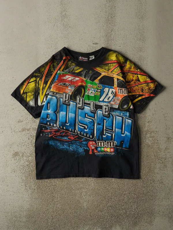 Vintage 11' Black Kyle Busch Nascar AOP Tee (XL) made by Rebalance Vintage