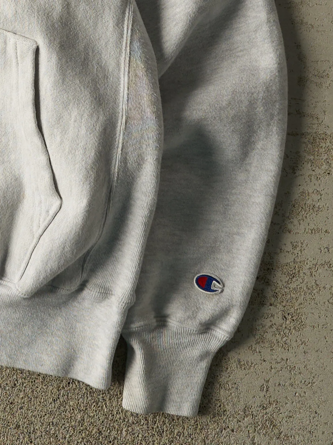 Vintage 90s Heather Grey Champion Reverse Weave Harvard University Hoodie (S/M) sold by Rebalance Vintage product image thumbnail 3