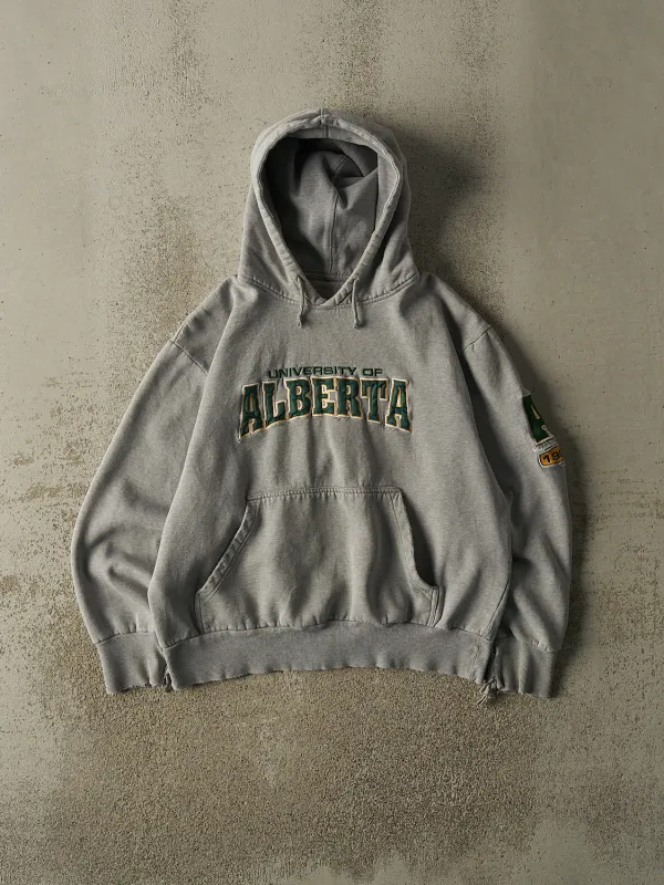 Vintage 90s Grey University of Alberta Hoodie (S/M) made by Rebalance Vintage