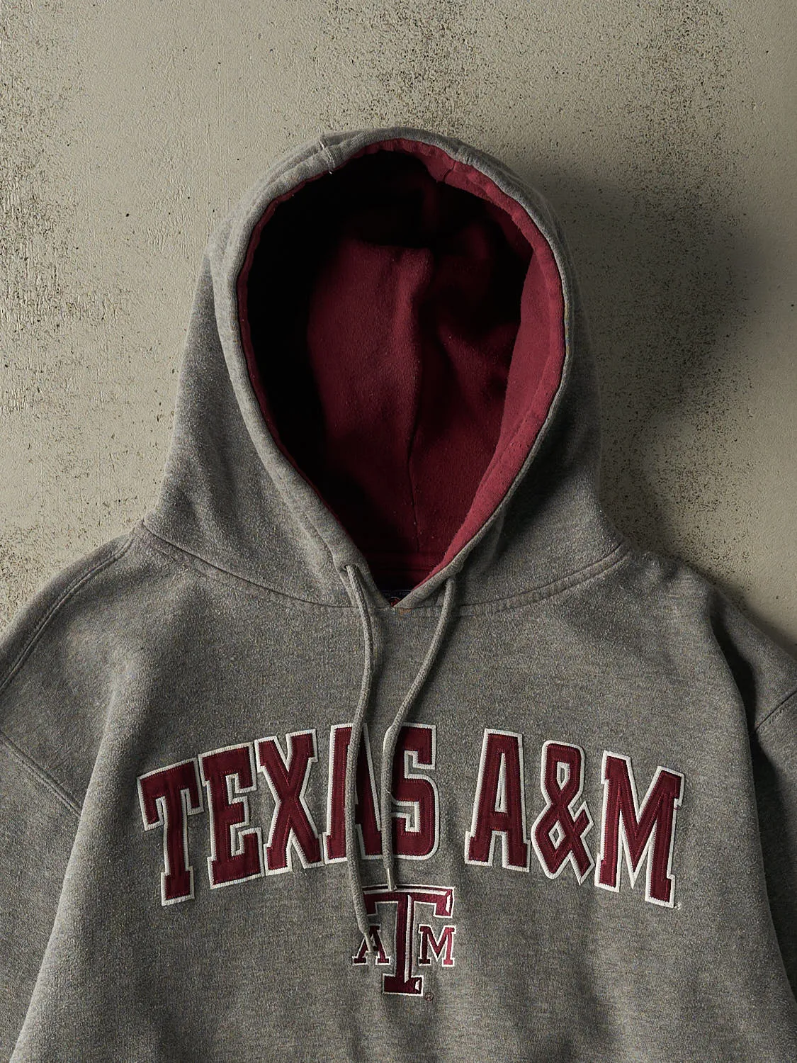 Vintage Y2K Grey Texas A&M Hoodie (XL/XXL) sold by Rebalance Vintage product image thumbnail 2
