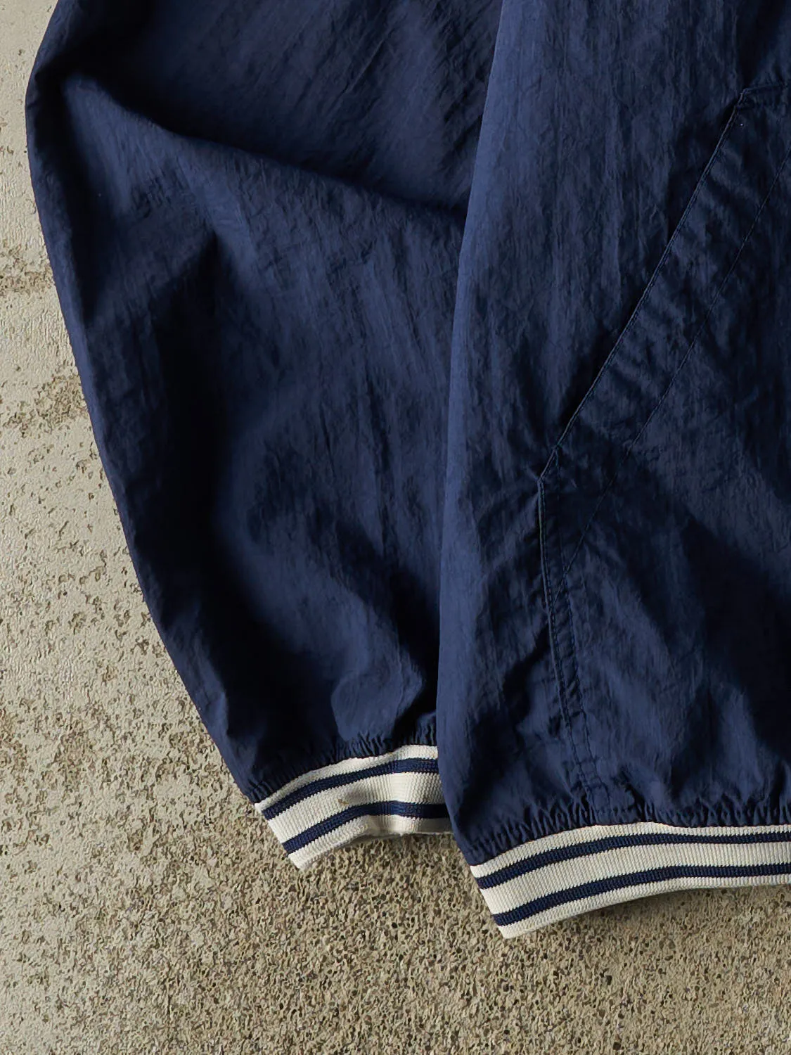 Vintage 90s Navy Blue Nike Pull Over Windbreaker Jacket (XL) sold by Rebalance Vintage product image thumbnail 4