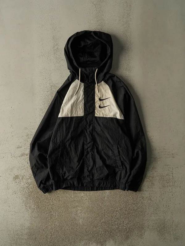 Vintage Y2K Black Nike Zip Up Windbreaker Jacket (M/L) made by Rebalance Vintage