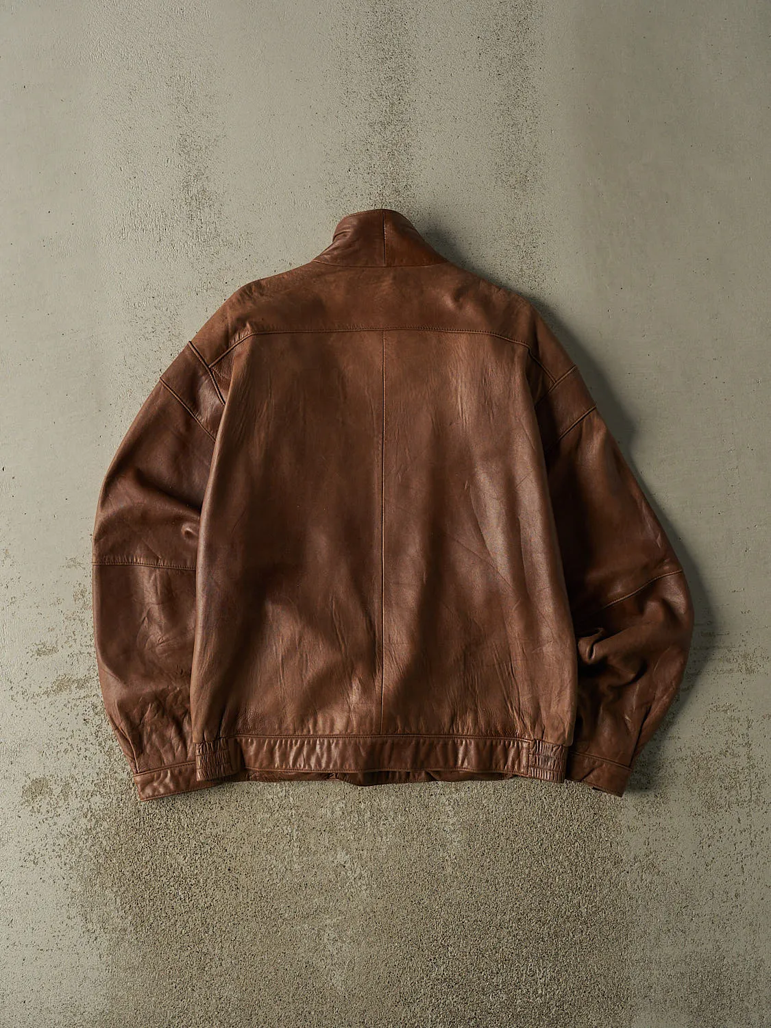 Vintage 90s Brown Soft Leather Jacket (M/L) sold by Rebalance Vintage product image thumbnail 2
