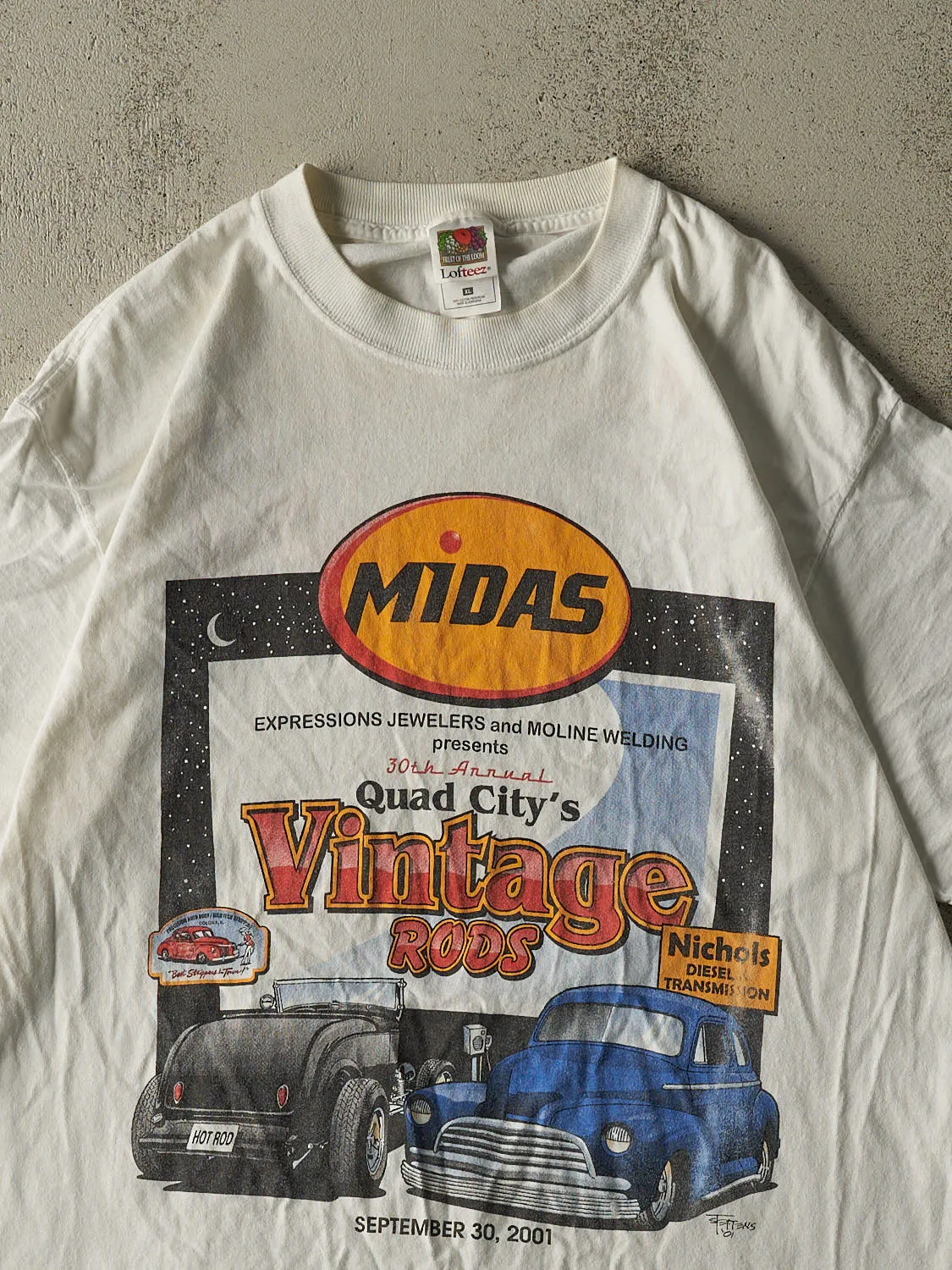 Vintage 01' White Midas Vintage Rods Tee (XL/XXL) sold by Rebalance Vintage product image thumbnail 3