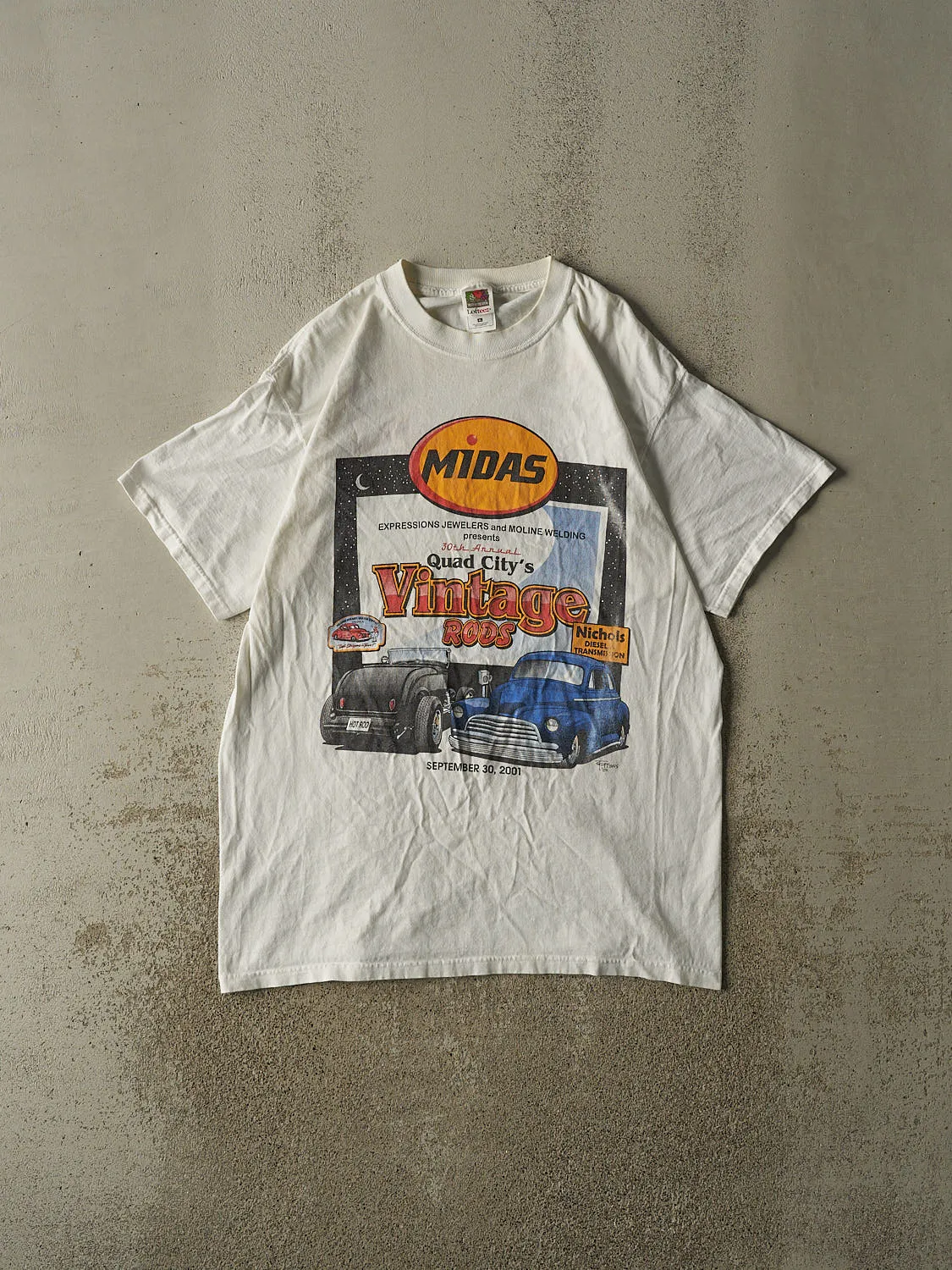 Vintage 01' White Midas Vintage Rods Tee (XL/XXL) sold by Rebalance Vintage