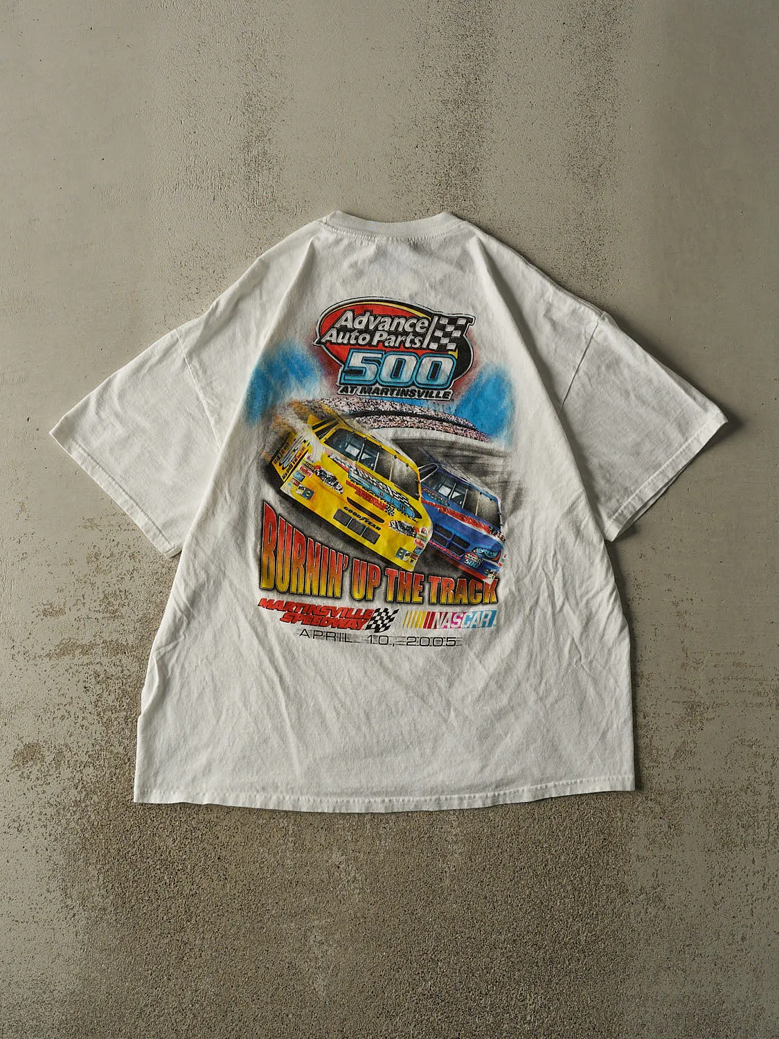 Vintage 05' White Nascar Racing Tee (XL) sold by Rebalance Vintage product image thumbnail 2