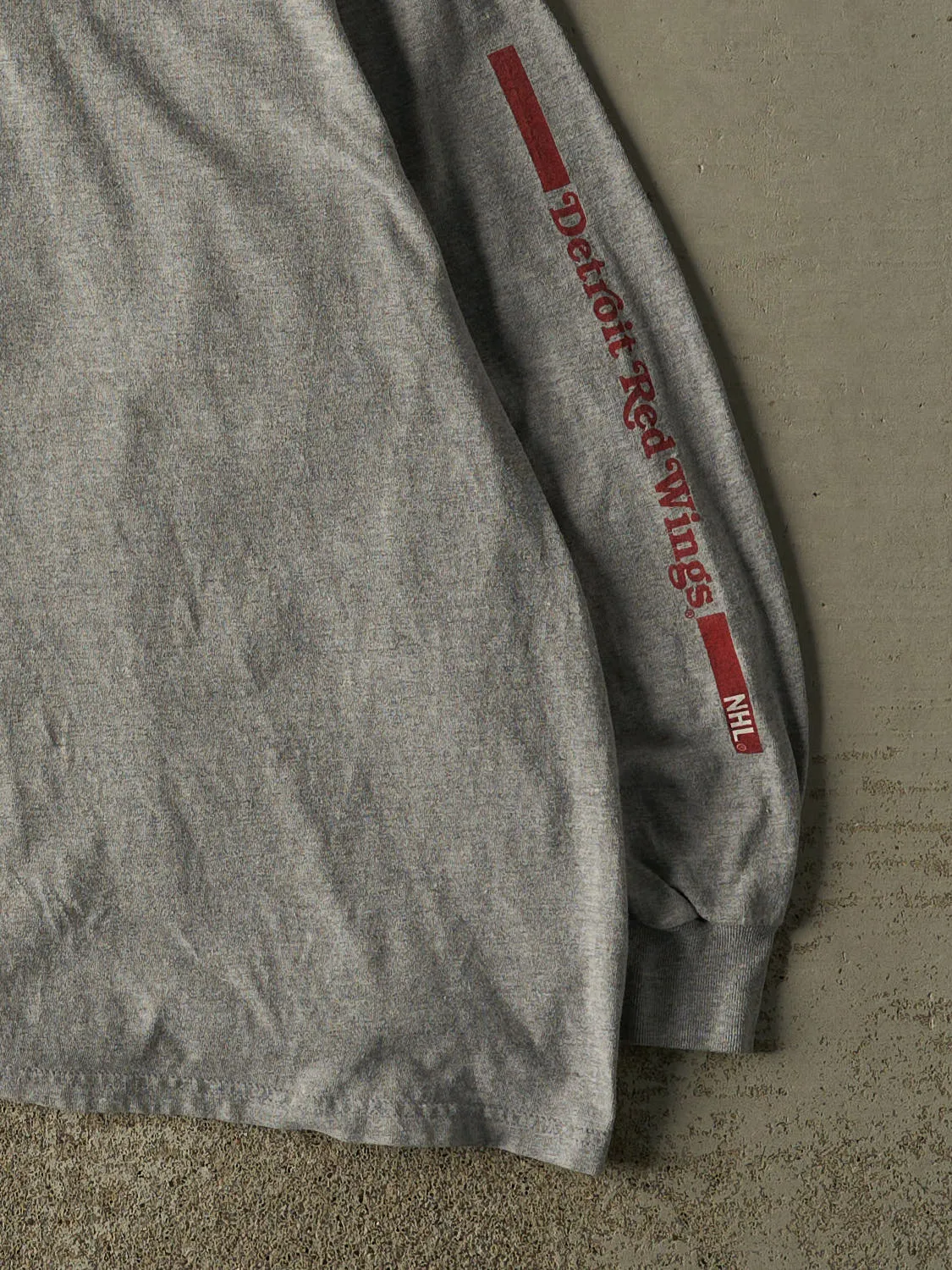 Vintage Y2K Grey Detroit Red Wings Long Sleeve (XL) sold by Rebalance Vintage product image thumbnail 3