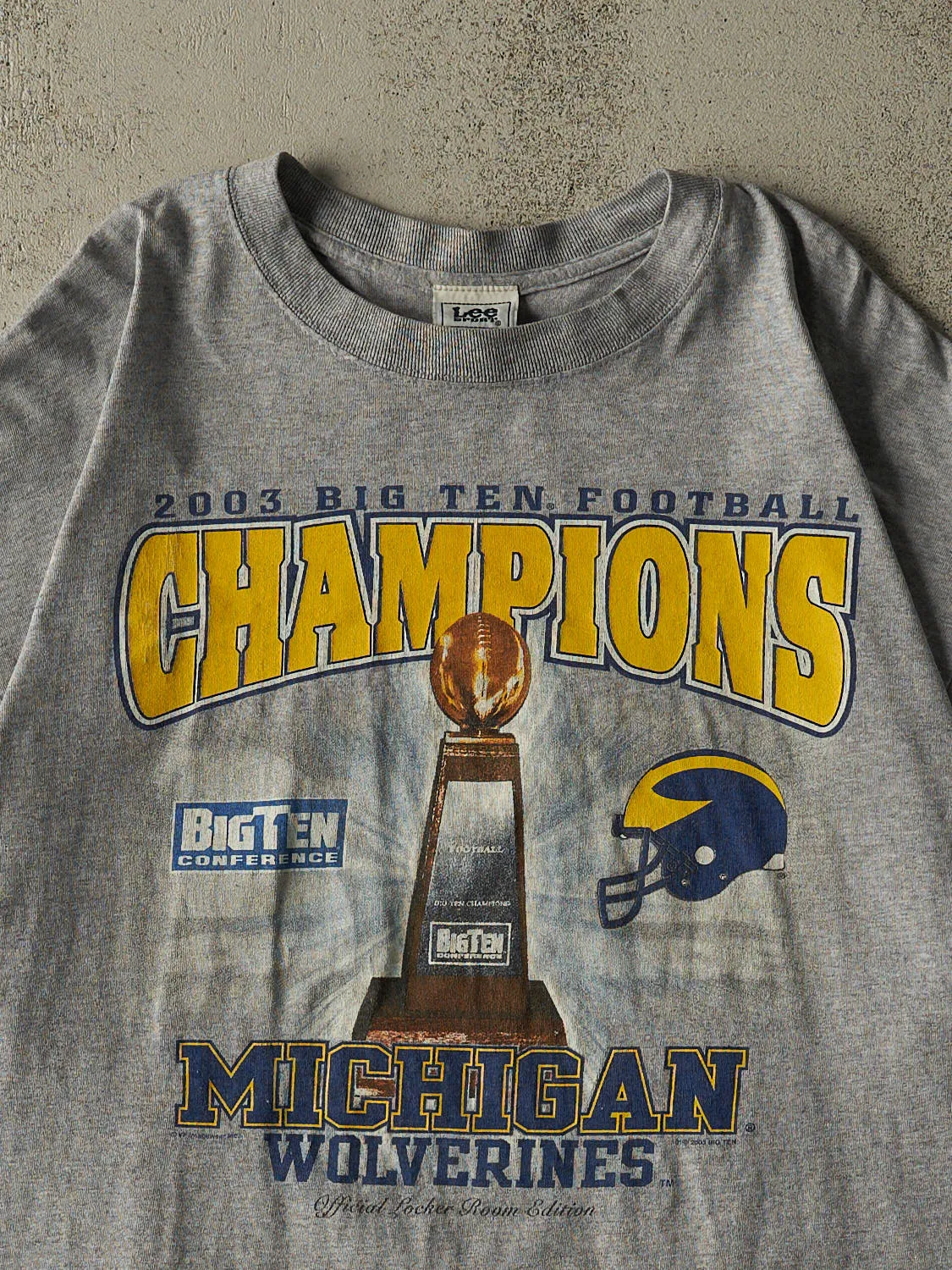 Vintage 03' Grey University of Michigan Wolverines Football Champions Tee (XL) sold by Rebalance Vintage product image thumbnail 2