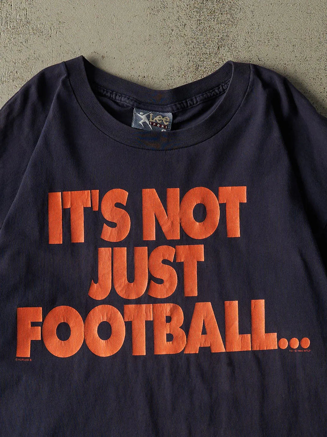 Vintage 95' Navy Blue Chicago Bears "It's Not Just Football" Tee (XL) sold by Rebalance Vintage product image thumbnail 3