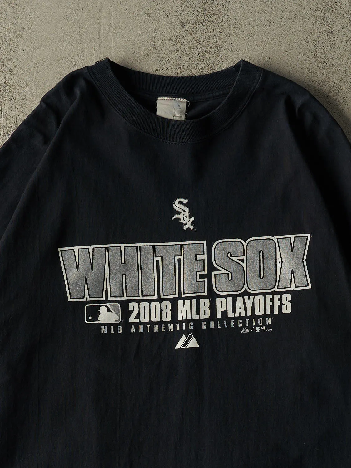 Vintage 08' Black Chicago White Sox Long Sleeve (XXL/XXXL) sold by Rebalance Vintage product image thumbnail 2