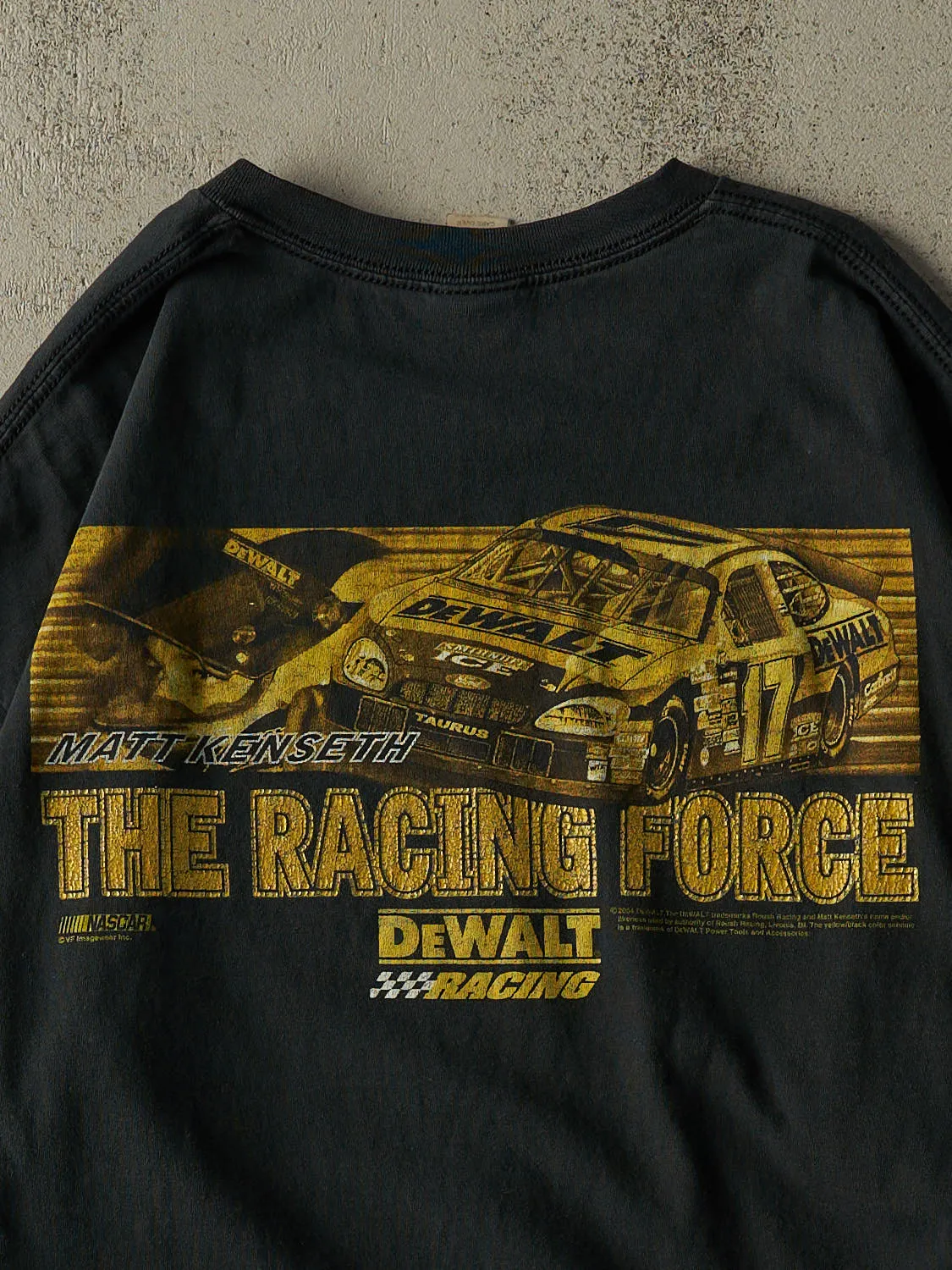 Vintage 04' Faded Black Nascar Matt Kenseth Long Sleeve (XL/XXL) sold by Rebalance Vintage product image thumbnail 4