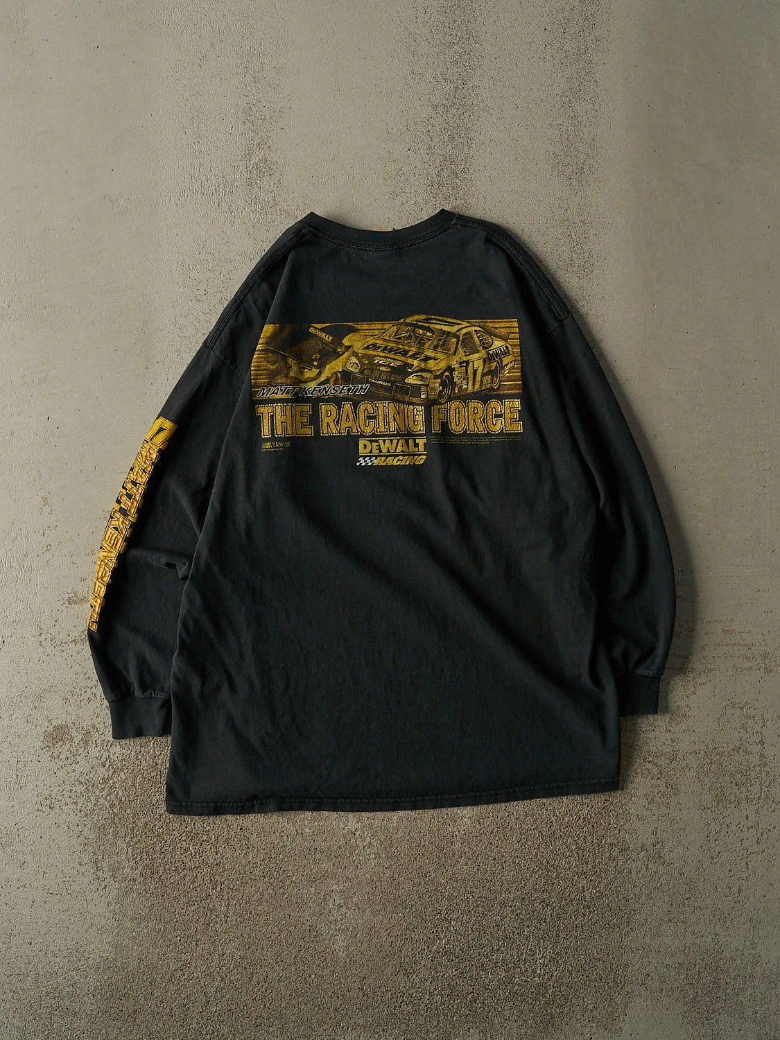 Vintage 04' Faded Black Nascar Matt Kenseth Long Sleeve (XL/XXL) sold by Rebalance Vintage product image thumbnail 2