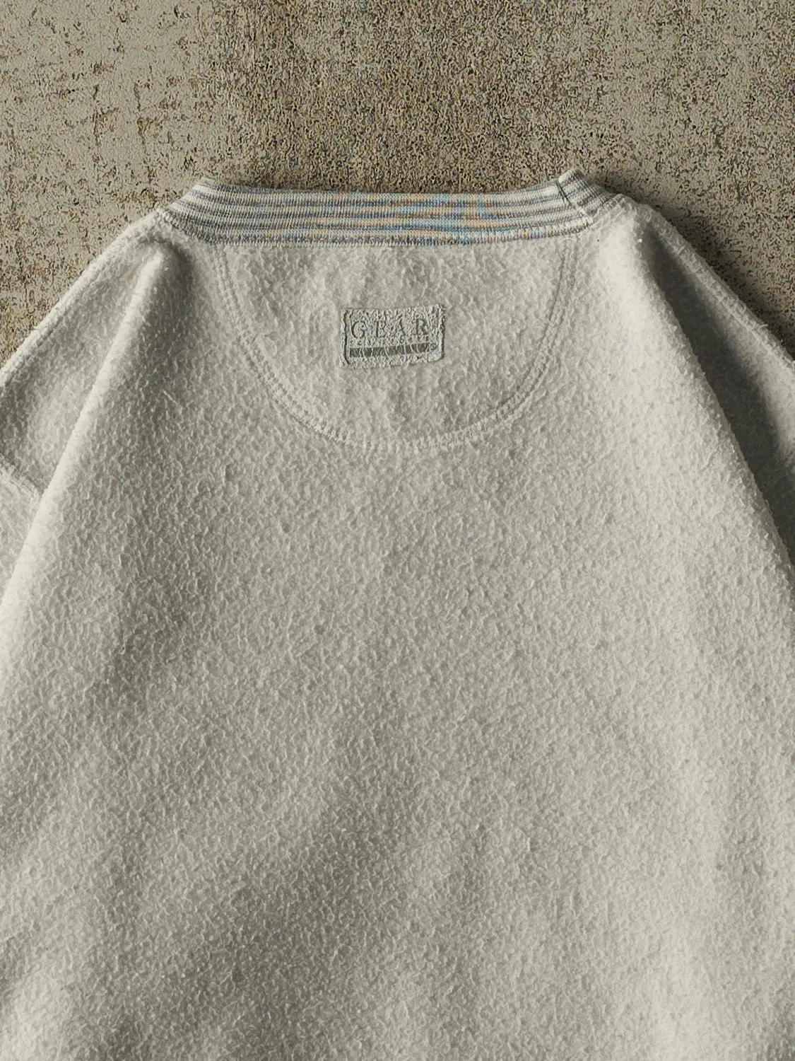 Vintage 90s Heather Grey Michigan Inside Out Crewneck (M/L) sold by Rebalance Vintage product image thumbnail 4