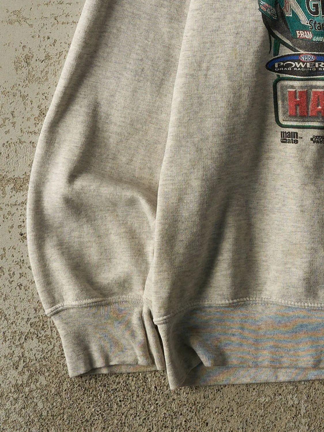 Vintage 05' Heather Grey John Force Racing Crewneck (XL/XXL) sold by Rebalance Vintage product image thumbnail 3
