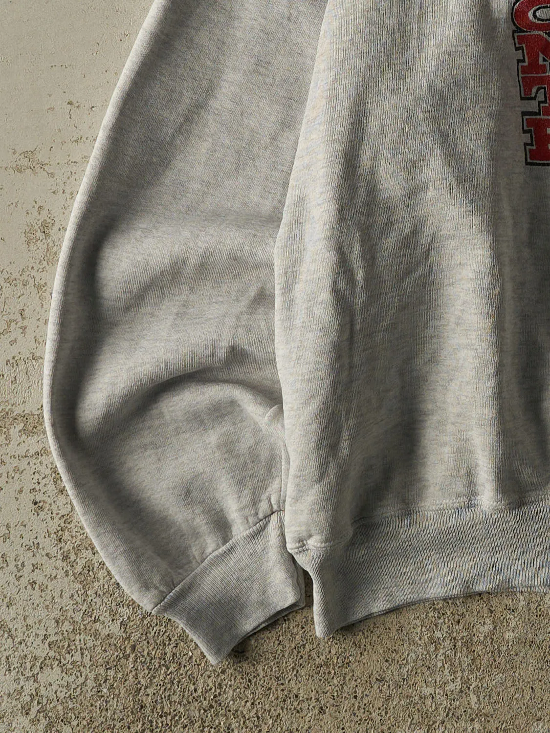Vintage 90s Heather Grey Russell Athletic Bellefonte Football Crewneck (XXL) sold by Rebalance Vintage product image thumbnail 3