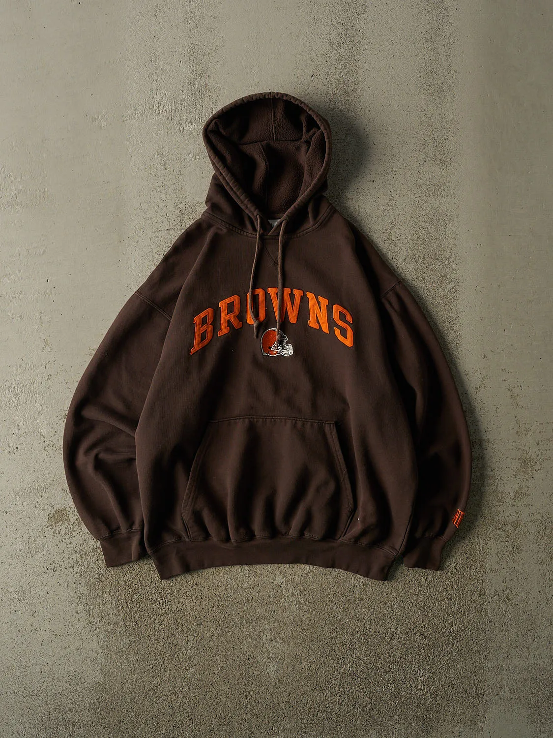 Vintage Y2K Brown Cleveland Browns Embroidered Hoodie (M/L) sold by Rebalance Vintage