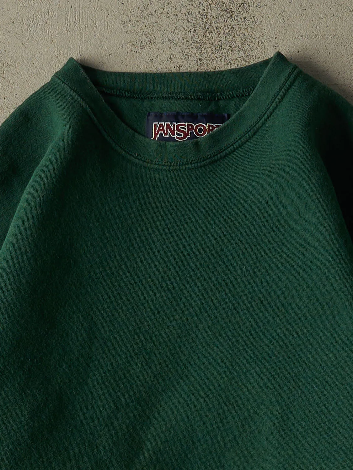 Vintage 90s Green Blank Crewneck (XL) sold by Rebalance Vintage product image thumbnail 2