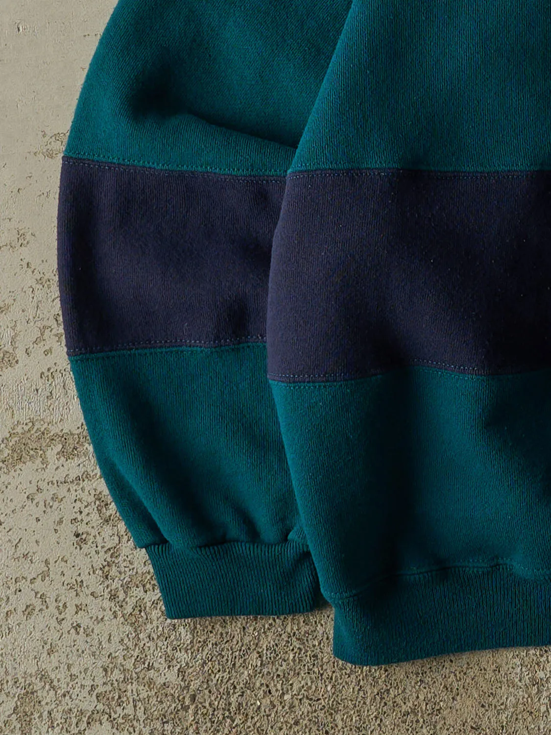Vintage 80s Teal Boston Striped Crewneck (L/XL) sold by Rebalance Vintage product image thumbnail 3
