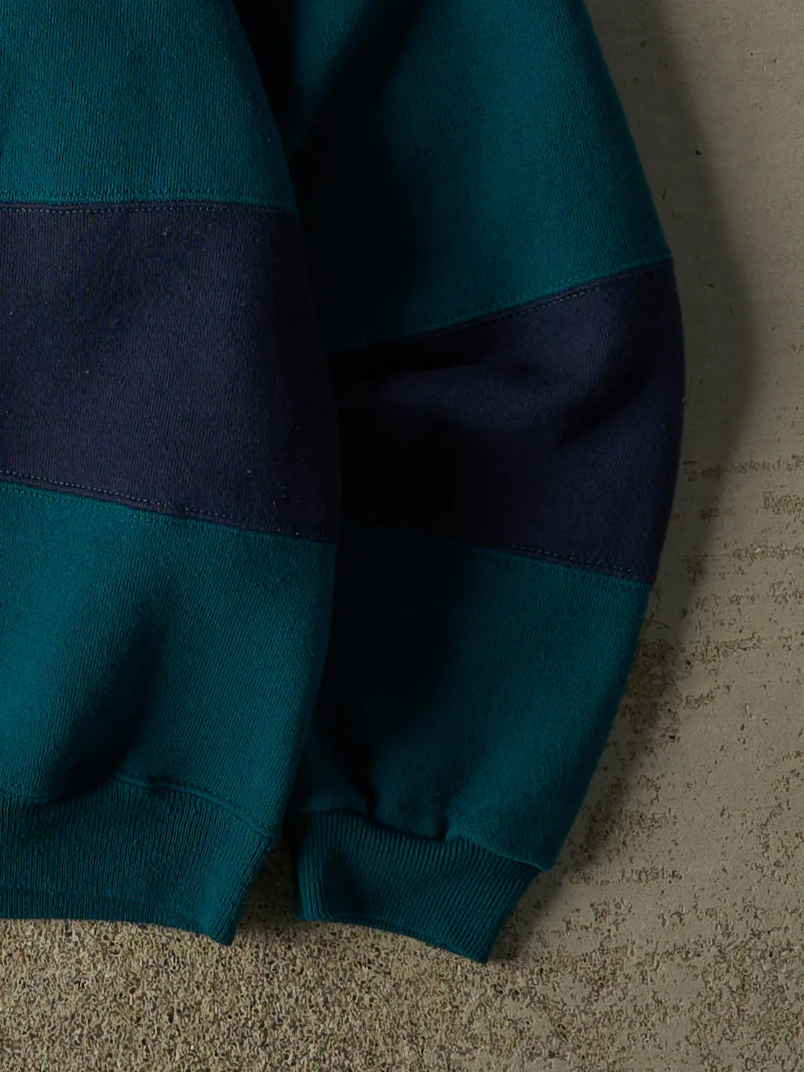 Vintage 80s Teal Boston Striped Crewneck (L/XL) sold by Rebalance Vintage product image thumbnail 4